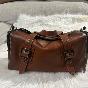 Coach Brown Leather Mailbox Bag